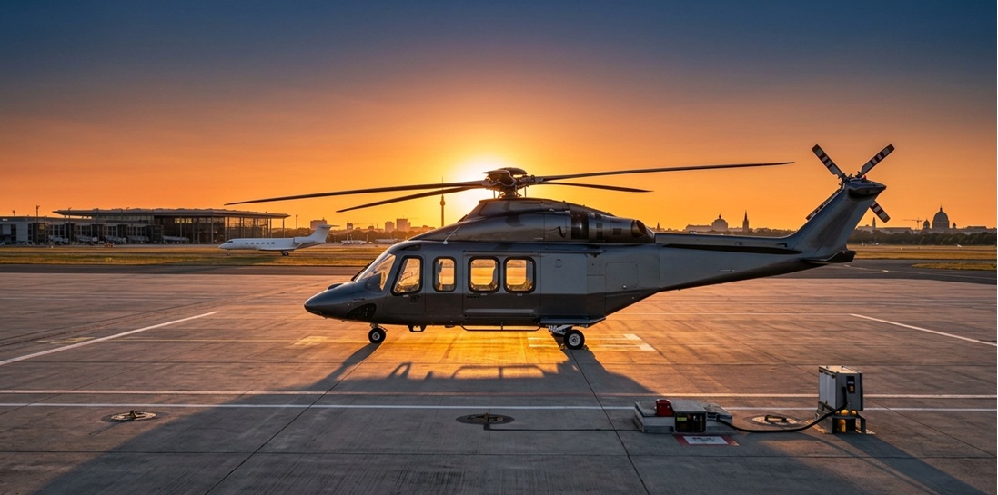 private helicopter Berlin Airport