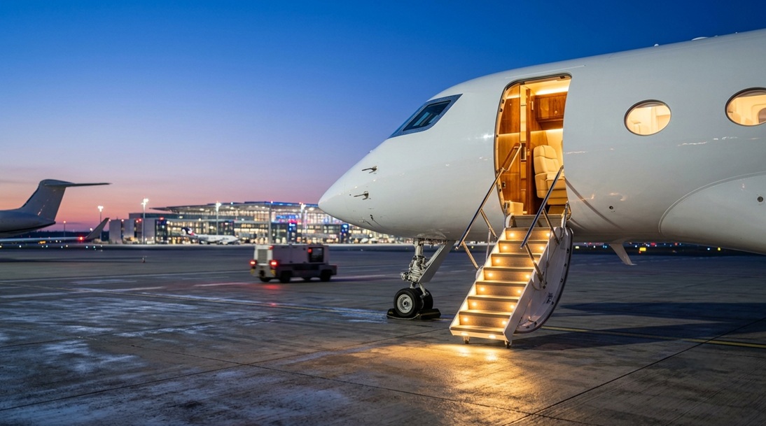 private jet boarding Berlin