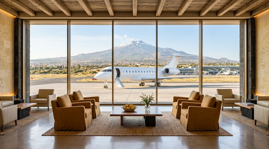 VIP terminal lounge Catania airport