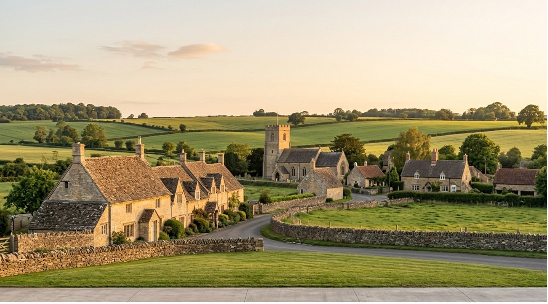 private jet charter from England Cotswolds