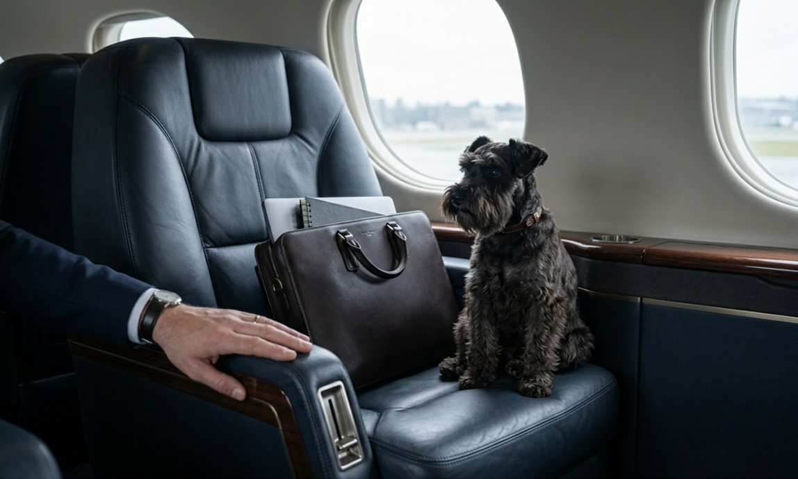 travelling with a dog on a private jet to Luxembourg