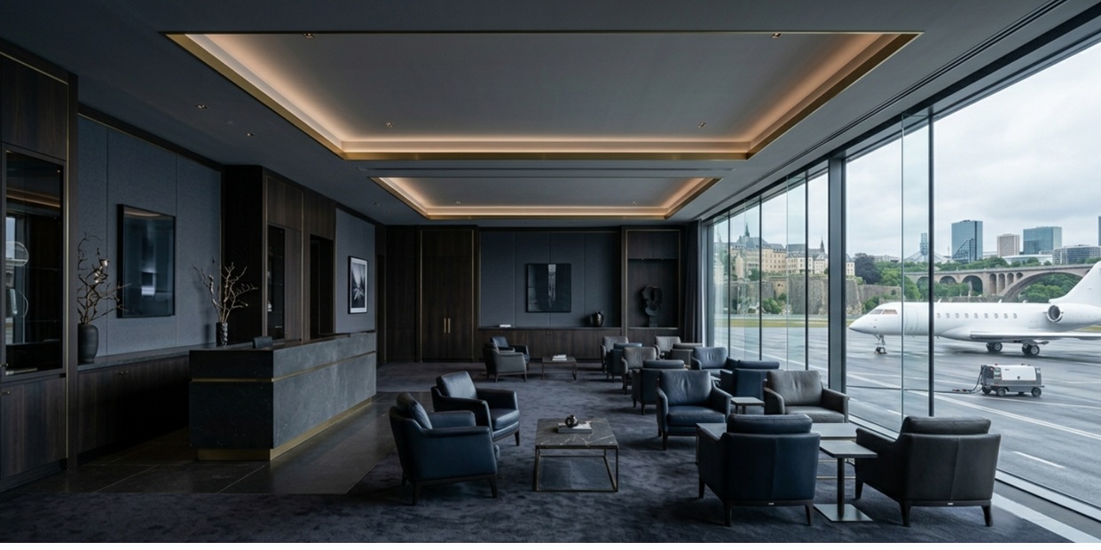 VIP business aviation terminal Luxembourg