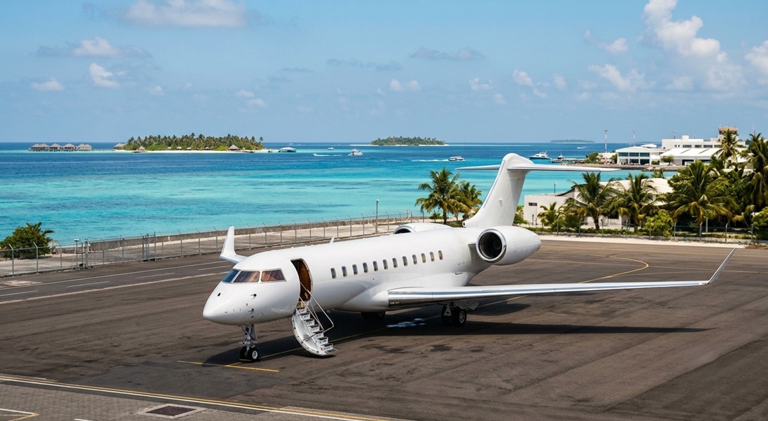 private jet charter to Male Maldives