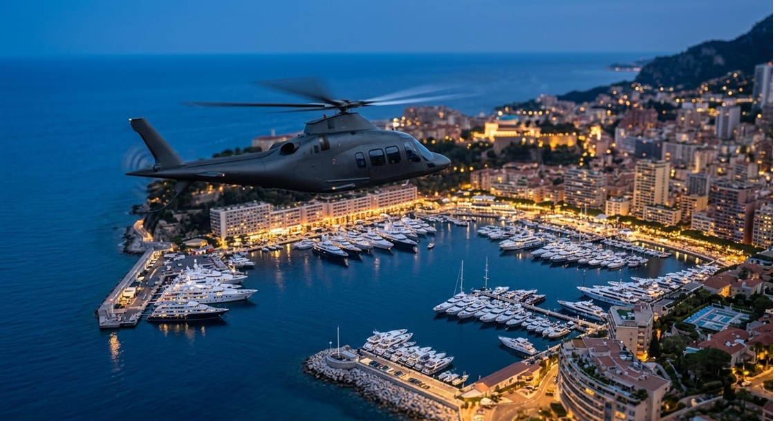 private helicopter Monte Carlo Monaco
