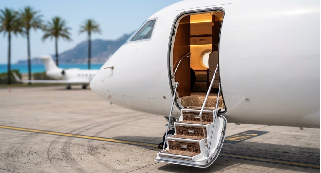 private jet boarding Monte Carlo France