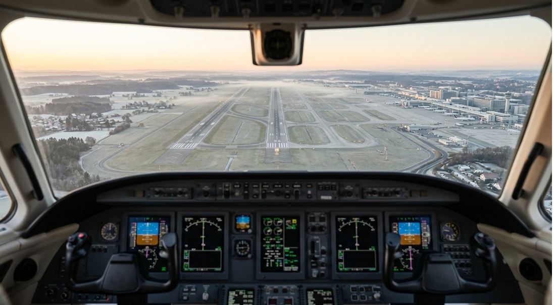 private jet departure Munich Airport