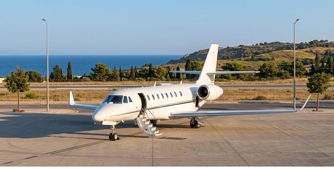 private jet charter Rhodes Greece