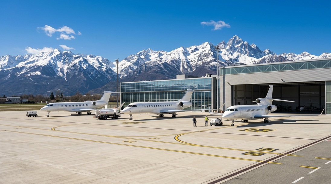 private jets Turin Airport