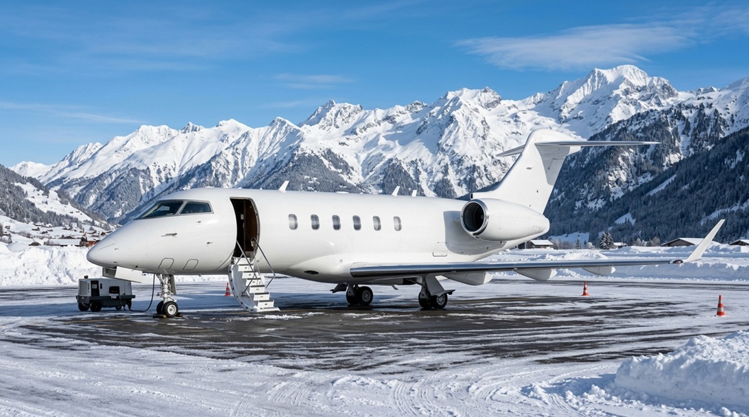 private jet charter to Zermatt Swiss Alps