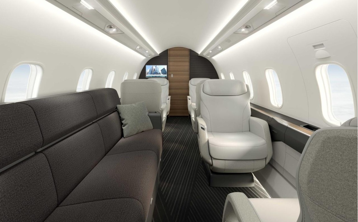 Bombardier Challenger 3500 Cabin Sofa