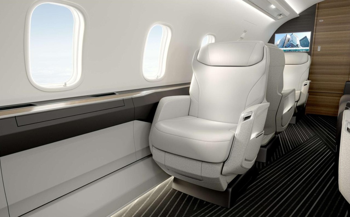 Bombardier Challenger 3500 Spacious Cabin Interior