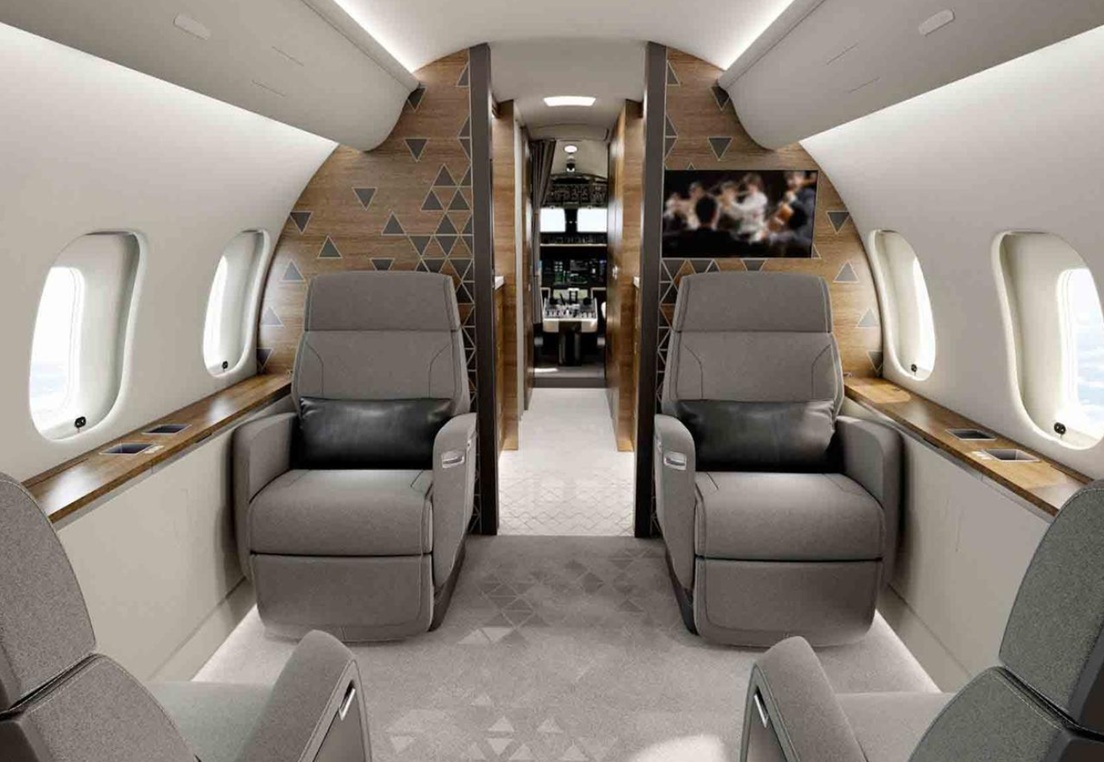 Cabin window and passenger seat detail