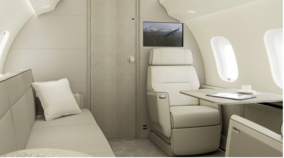 Nuage Chaise recline position in cabin