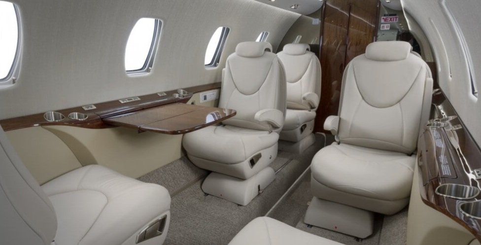 Cessna Citation XLS Cabin Screen and Seats