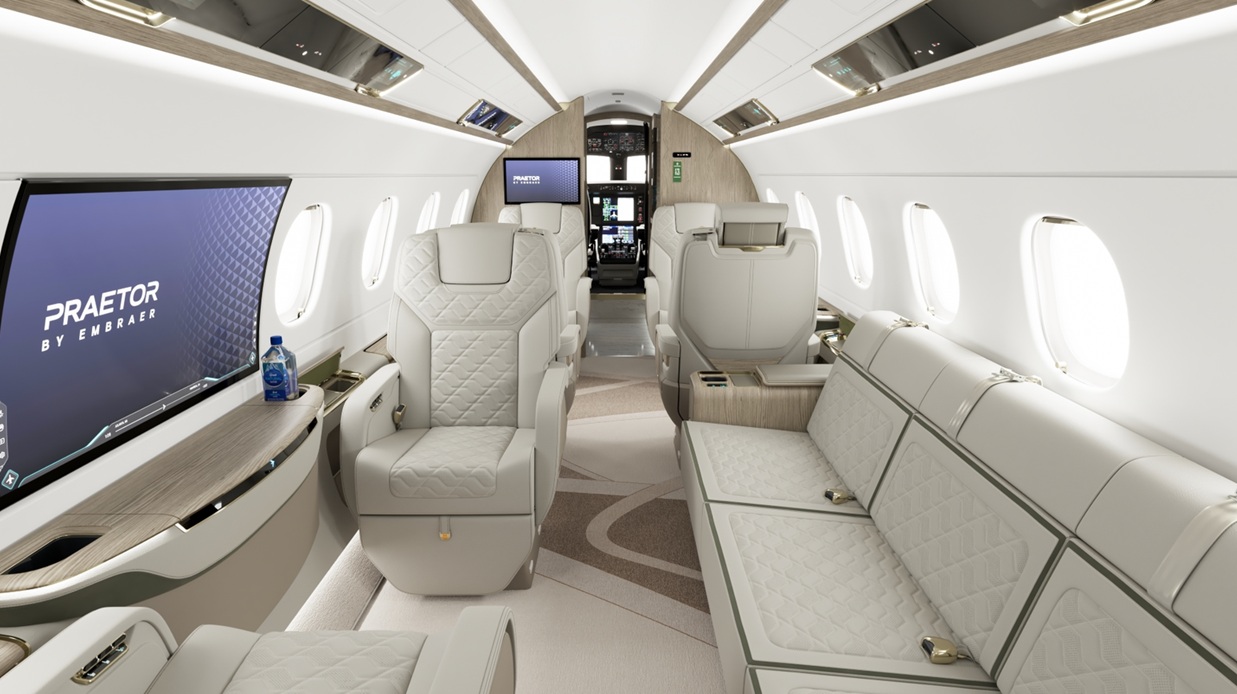 Embraer Praetor 600 Private Jet Cabin Interior