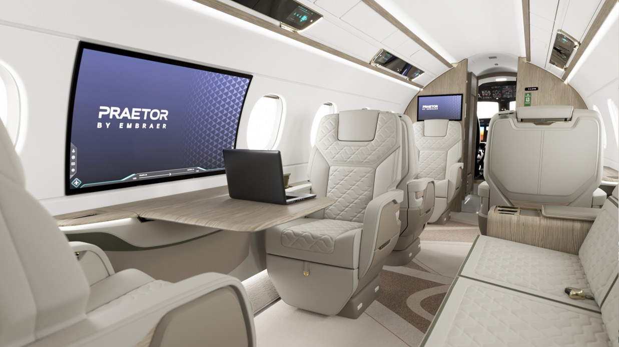 Embraer Praetor 600 Seat and Sofa Configuration