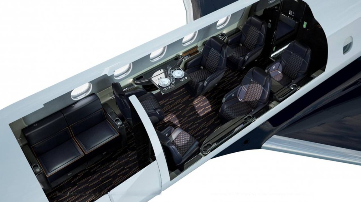 Embraer Praetor 600 Cabin Seating Layout