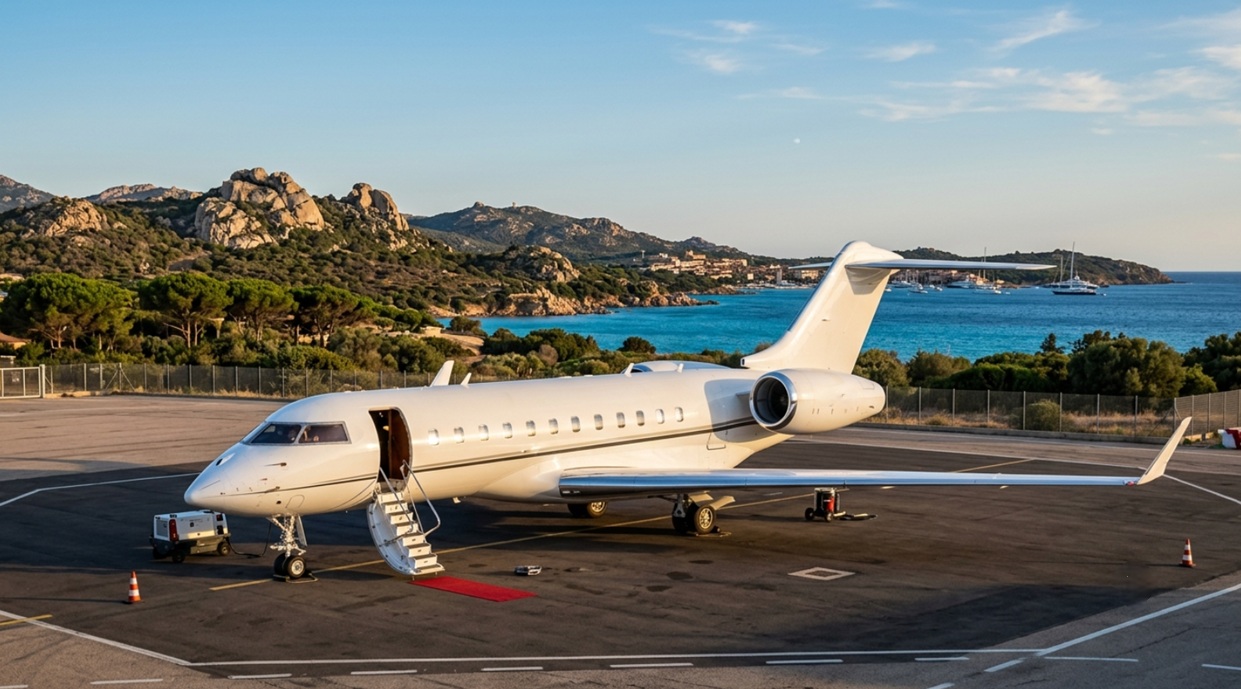 private jet charter Olbia Sardinia