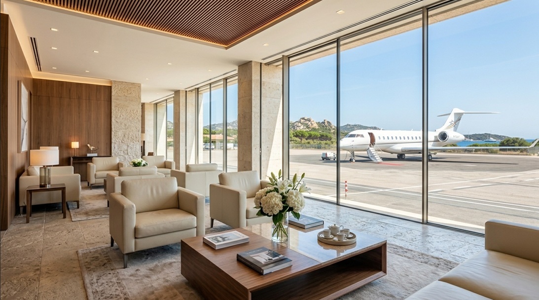 VIP terminal lounge Olbia airport